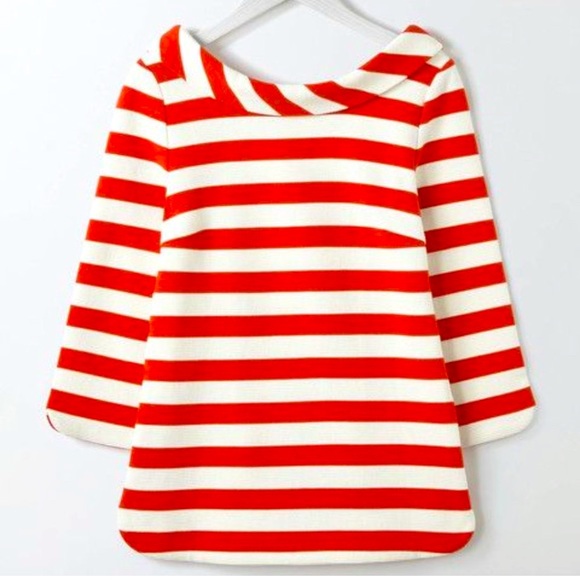 Boden Tops - Boden Sarah Collared Top in Red & White Striped